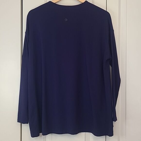 Lululemon City Bound Long Sleeve Soft Tee Shirt Emperor Blue Size 4 - Picture 5 of 10